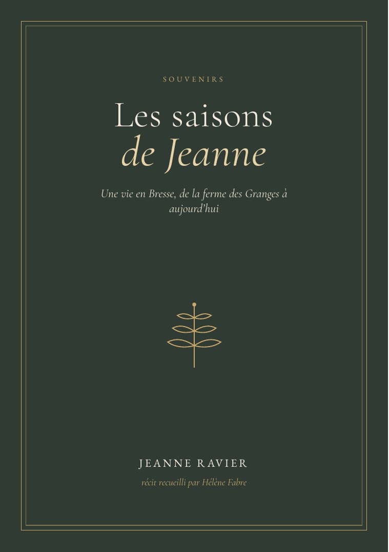 Couverture vert sapin du livre Les saisons de Jeanne